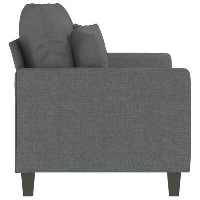 vidaXL 2-Seater Sofa Dark Grey 120 cm Fabric