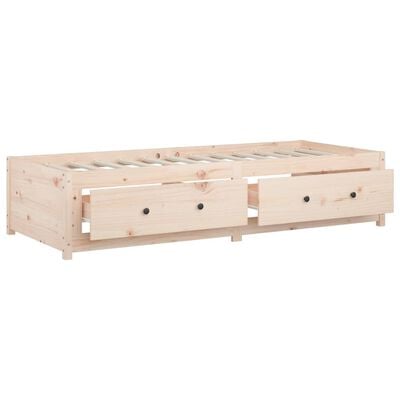 vidaXL Day Bed without Mattress 90x190 cm Single Solid Wood Pine