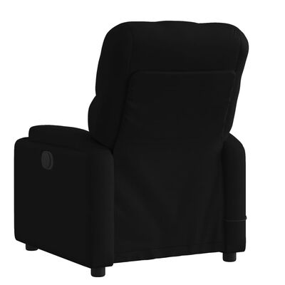 vidaXL Massage Recliner Chair Black Fabric