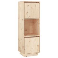 vidaXL Highboard 38x35x117 cm Solid Wood Pine