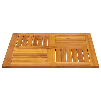 vidaXL Table Top 70x70x2 cm Square Solid Wood Acacia