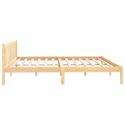 vidaXL Bed Frame without Mattress Solid Wood Super King Size