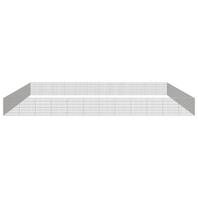 vidaXL Free Range Animal Enclosure 48-Panel 54x60 cm Galvanised Iron