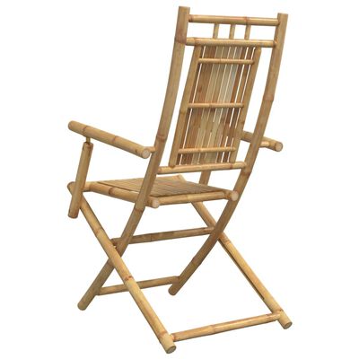 vidaXL Folding Garden Chairs 6 pcs 53x66x99 cm Bamboo