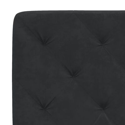 vidaXL Bed Frame with LED without Mattress Black 183x203 cm King Velvet