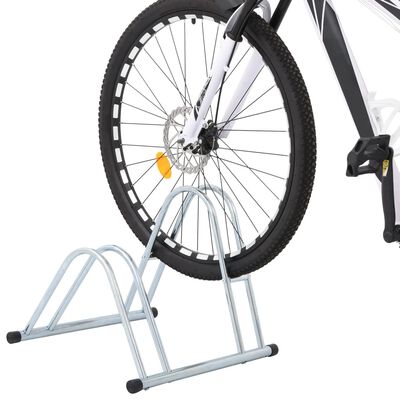 vidaXL Bicycle Stand for 2 Bikes Floor Freestanding Galvanised Steel