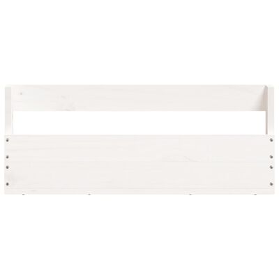 vidaXL Wall-mounted Shoe Racks 2 pcs White 59x9x23 cm Solid Wood Pine