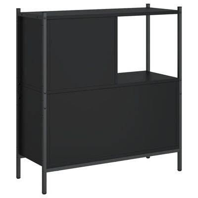 vidaXL Bookcase Black 72x28x77.5 cm Engineered Wood