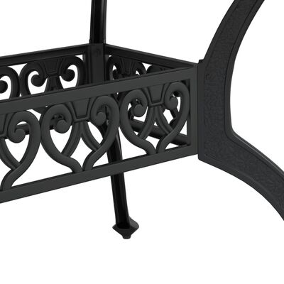 vidaXL Garden Table Black 150x90x72 cm Cast Aluminium