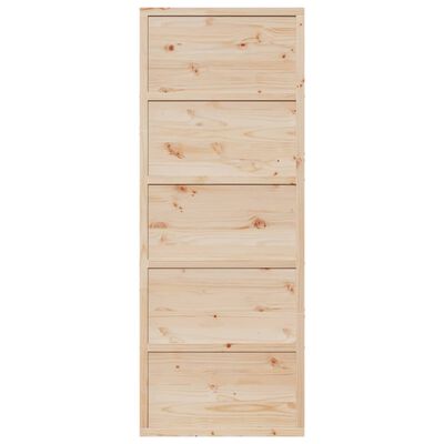 vidaXL Barn Door 80x208 cm Solid Wood Pine