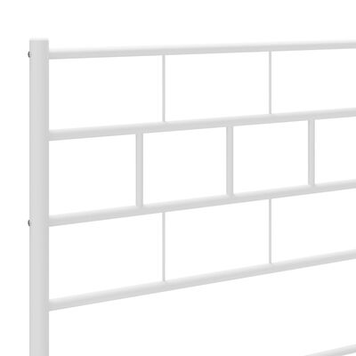 vidaXL Metal Headboard White 180 cm