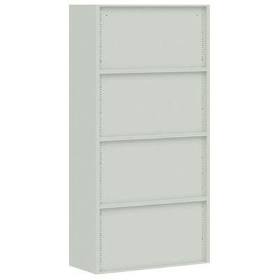 vidaXL File Cabinet Light Grey 90x40x180 cm Steel