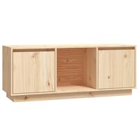 vidaXL TV Cabinet 110.5x35x44 cm Solid Wood Pine