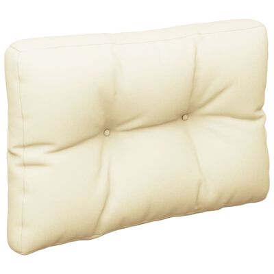 vidaXL Pallet Cushion Cream 50x40x12 cm Fabric