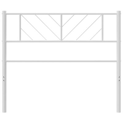 vidaXL Metal Headboard White 90 cm