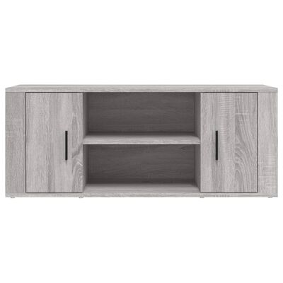 vidaXL TV Cabinet Grey Sonoma 100x35x40 cm Engineered Wood