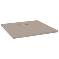 vidaXL Shower Base Tray SMC Brown 90x90 cm