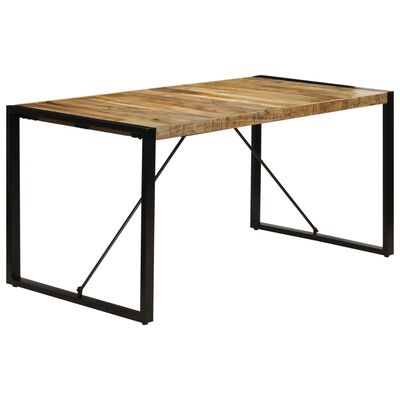 vidaXL Dining Table 160x80x75 cm Solid Mango Wood