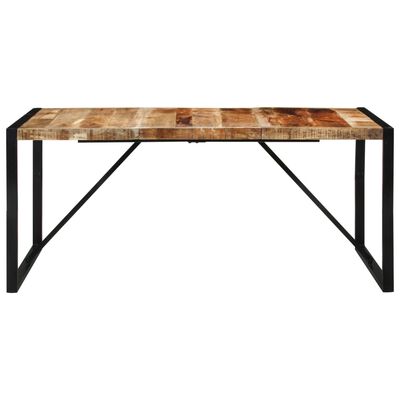 vidaXL Dining Table 175x90x76 cm Solid Rough Wood Mango