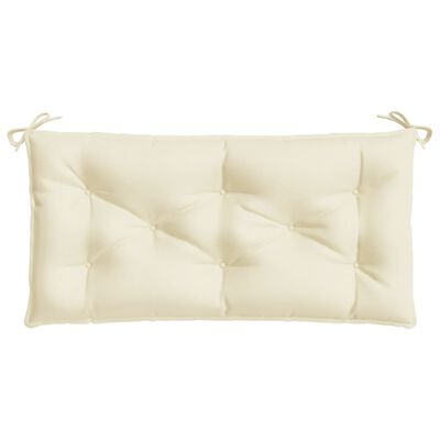 vidaXL Garden Bench Cushion Cream White 110x50x7 cm Oxford Fabric