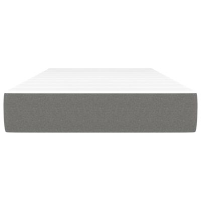 vidaXL Pocket Spring Bed Mattress Dark Grey 90x190x20 cm Fabric