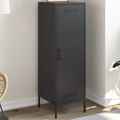 vidaXL Highboard Black 36x39x113 cm Steel