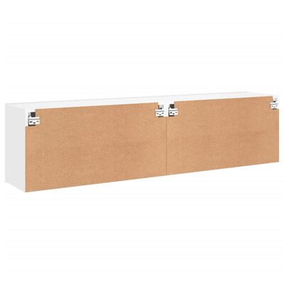 vidaXL TV Cabinets Wall-mounted 2 pcs White 80x30x41 cm