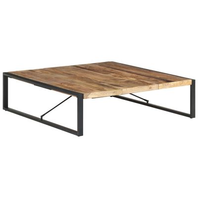 vidaXL Coffee Table 140x140x40 cm Rough Mango Wood