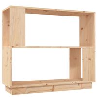 vidaXL Book Cabinet/Room Divider 80x25x70 cm Solid Wood Pine