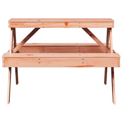 vidaXL Picnic Table 105x134x75 cm Solid Wood Douglas