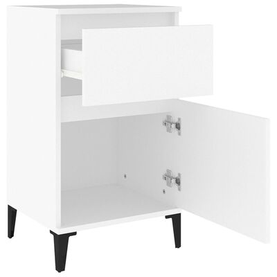 vidaXL Bedside Cabinets 2 pcs White 40x35x70 cm