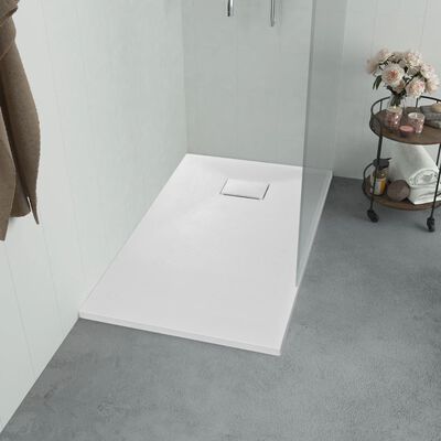 vidaXL Shower Base Tray SMC White 100x70 cm