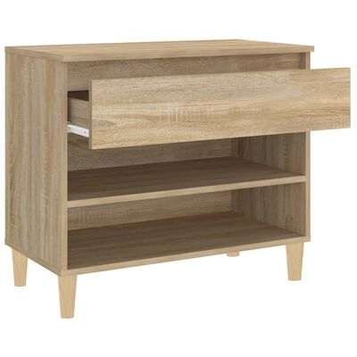 vidaXL Shoe Cabinet Sonoma Oak 70x36x60 cm Engineered Wood