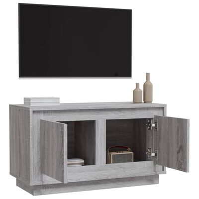 vidaXL TV Cabinet Grey Sonoma 80x35x45 cm Engineered Wood