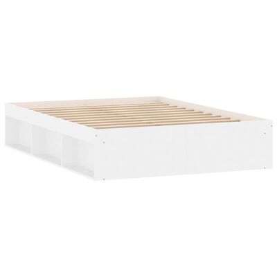 vidaXL Bed Frame without Mattress White 135x190 cm Double