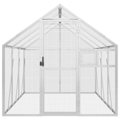 vidaXL Aviary Silver 1.79x3x1.85 m Aluminium