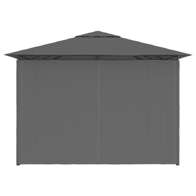 vidaXL Garden Marquee with Curtains 4x3 m Anthracite