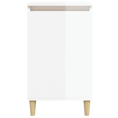 vidaXL Bedside Cabinets 2 pcs High Gloss White 40x35x70 cm Engineered Wood