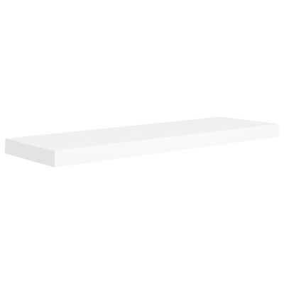 vidaXL Floating Wall Shelf White 80x23.5x3.8 cm MDF