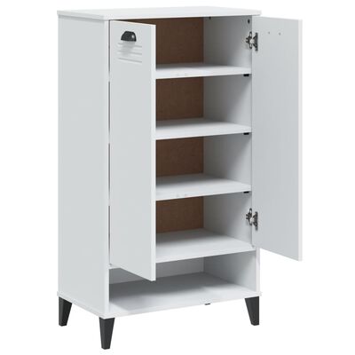 vidaXL Shoe Cabinet VIKEN White Engineered Wood