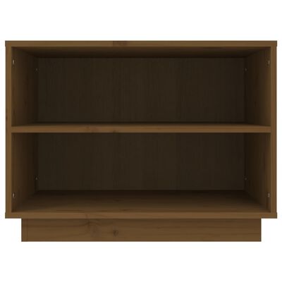 vidaXL Shoe Cabinet Honey Brown 60x34x45 cm Solid Wood Pine