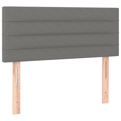 vidaXL Headboard Dark Grey 100 cm Fabric