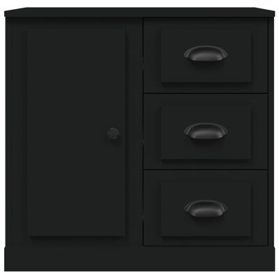 vidaXL Sideboard Black 70x35.5x67.5 cm Engineered Wood