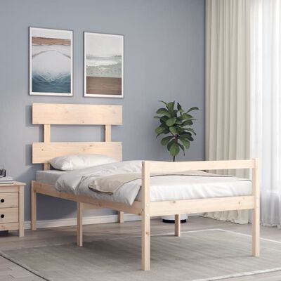 vidaXL Senior Bed without Mattress Single Solid Wood