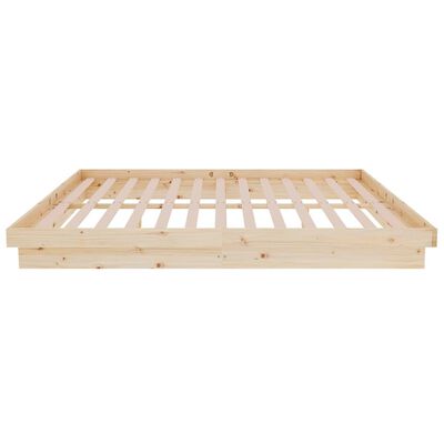 vidaXL Bed Frame without Mattress Solid Wood King Size