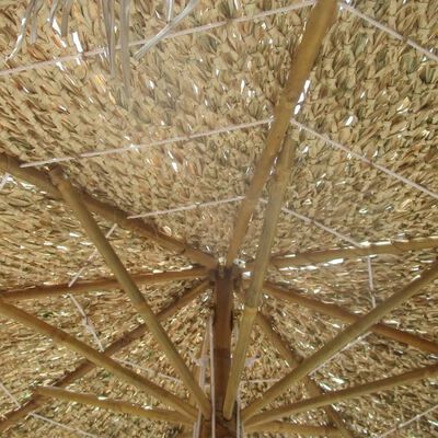 vidaXL Bamboo Garden Parasol 270 cm with Banana Leaf Roof