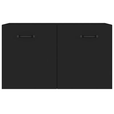 vidaXL Wall Cabinet Black 60x36.5x35 cm Engineered Wood