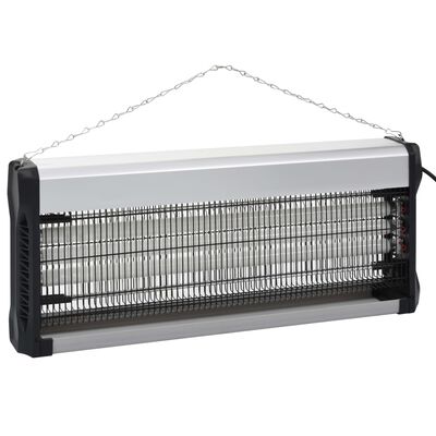 vidaXL Insect Killer Black Aluminium ABS 60 W