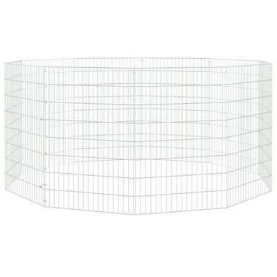 vidaXL Free Range Animal Enclosure 10-Panel 54x80 cm Galvanised Iron