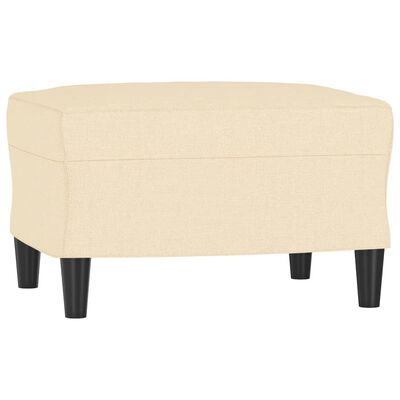 vidaXL Sofa Chair with Footstool Cream 60 cm Fabric